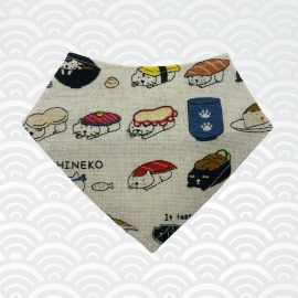 日本製 貓圍巾 壽司貓