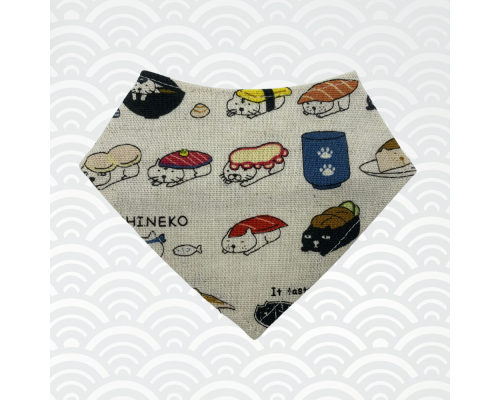 日本製 貓圍巾 壽司貓