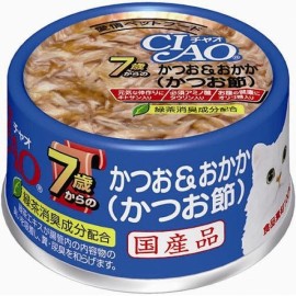 CIAO 7歲以上貓罐頭 鰹魚・柴魚  75g M-32 (3罐裝)