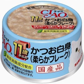 CIAO 11歲以上貓罐頭 鰹魚白身  75g M-42 (3罐裝)