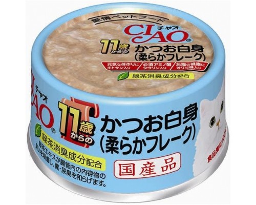 CIAO 11歲以上貓罐頭 鰹魚白身  75g M-42 (3罐裝)
