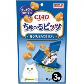 Ciao 貓用吞拿魚帶子流心粒粒 3小袋裝