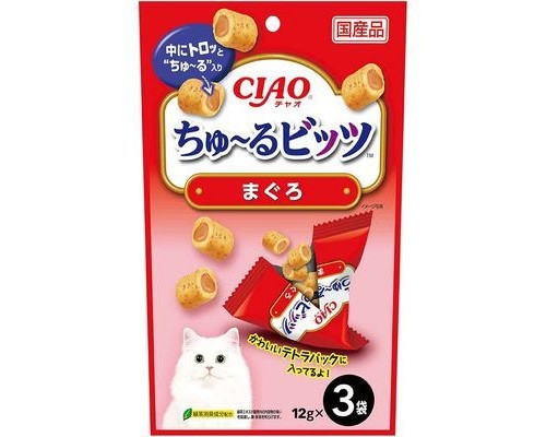 Ciao 貓用吞拿魚流心粒粒 3小袋裝