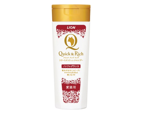 獅王 Quick & Rich 貓用植物性低刺激沐浴露 
