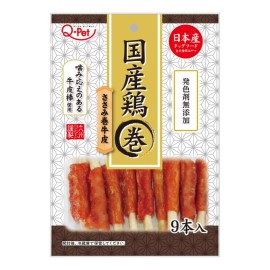 Q-Pet 日本產雞肉牛皮卷 9條裝 Q-Pet 日本產雞肉牛皮卷 9條裝