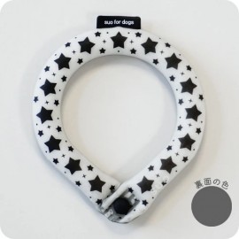 2023 SUO for dogs 28°ICE 寵物用冷感頸圈 (附鈕扣) MB SIZE 黑色