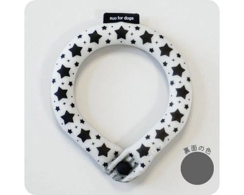 2023 SUO for dogs 28°ICE 寵物用冷感頸圈 (附鈕扣) MB SIZE 黑色
