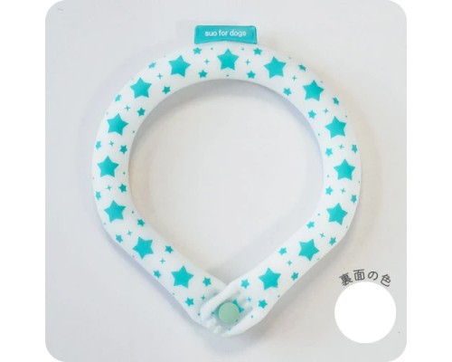 2023 SUO for dogs 28°ICE 寵物用冷感頸圈 (附鈕扣) SB SIZE 水綠色