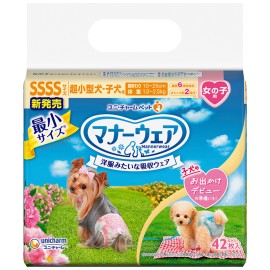 Unicharm 禮貌褲 女子用 SSSS碼 42枚裝