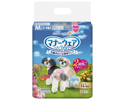Unicharm 禮貌褲 女子用 M碼 34枚裝