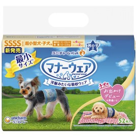 Unicharm 禮貌褲 男子用 SSSS碼 52枚裝