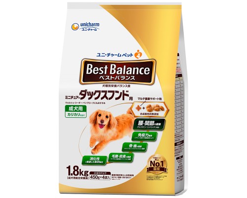 Unicharm Best Balance 香脆口味狗糧 臘腸犬用 1.8kg裝成犬糧