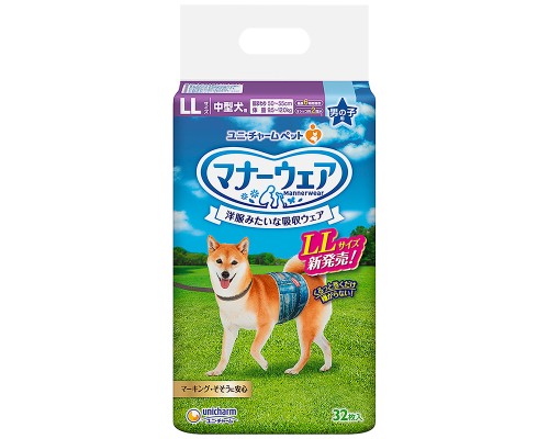 Unicharm 禮貌褲 男子用 LL碼 32枚裝